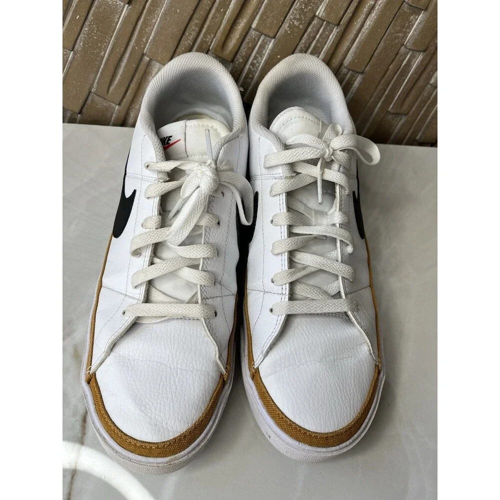 Nike Men Court Legacy White Leather DH3162-100 Sz 10.5 Shoes Sneakers